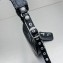 Balenciaga Le Cagole XS Shoulder Bag in crocodile embossed calfskin Black with rhinestones