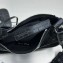 Balenciaga Le Cagole XS Shoulder Bag in crocodile embossed calfskin Black with rhinestones