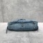 Balenciaga Le Cagole Small Shoulder Bag in blue demin with rhinestones