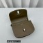 Savette Tondo 22 Bag in Leather / Brass 1860 Etoupe
