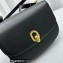 Savette Tondo 22 Bag in Leather / Brass 1860 Black