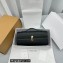 Savette Slim Symmetry Pochette Bag in Leather 1858 Black
