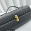 Savette Slim Symmetry Pochette Bag in Leather 1858 Black