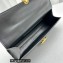 Savette Slim Symmetry Pochette Bag in Leather 1858 Black