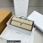 Savette Slim Symmetry Pochette Bag in Leather 1858 Beige