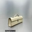 Savette Slim Symmetry Pochette Bag in Leather 1858 Beige