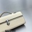 Savette Slim Symmetry Pochette Bag in Leather 1858 Beige