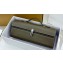 Savette Slim Symmetry Pochette Bag in Leather 1858 Etoupe