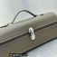 Savette Slim Symmetry Pochette Bag in Leather 1858 Etoupe