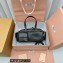 Miu Miu Nappa leather top-handle Pocket bag 5BB150 Black