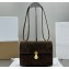 Savette Symmetry 19 Bag in Suede 1848 Coffee