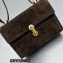Savette Symmetry 19 Bag in Suede 1848 Coffee