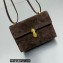 Savette Symmetry 19 Bag in Suede 1848 Coffee