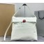 Balenciaga Trash Shopping Bag in calfskin White