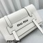 Miu Miu Grace Lux Shoulder Bag White