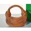 Bottega Veneta Mini Jodie tubular leather top handle Bag Brown