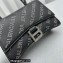 Balenciaga Hourglass XS Handbag in black with Crystal Logo