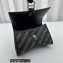 Balenciaga Hourglass XS Handbag in black with Crystal Logo