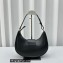 Celine Ava Triomphe Soft Bag in Smooth Calfskin Black