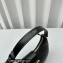 Celine Ava Triomphe Soft Bag in Smooth Calfskin Black