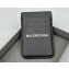 Balenciaga Cash Magnet Card Holder in black and white grained calfskin