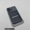 Balenciaga Cash Magnet Card Holder in black and white grained calfskin