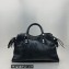 Balenciaga Black Arena Lambskin & Crystal Neo Cagole City Handbag