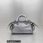 Balenciaga Neo Cagole XS Handbag in silver Arena lambskin with rhinestones