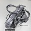 Balenciaga Neo Cagole XS Handbag in silver Arena lambskin with rhinestones