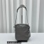 Balenciaga Le Cagole Men Crossbody Bag in Arena lambskin Gray