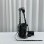 Balenciaga Le Cagole Men Crossbody Bag in Arena lambskin Black