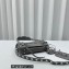 Balenciaga Le Cagole Men XS Flap Bag in Arena lambskin Gray