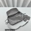 Balenciaga Le Cagole Men XS Flap Bag in Arena lambskin Gray