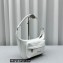 Balenciaga Raver Medium Bag With Handle in White Arena lambskin