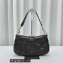 Miu Miu Leather shoulder bag with snap hook 5BC123 Coffee