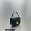 Celine Mini besace triomphe Bag in SHINY CALFSKIN Black