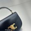 Celine Mini besace triomphe Bag in SHINY CALFSKIN Black