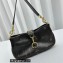 Miu Miu Leather shoulder bag with snap hook 5BC123 Coffee