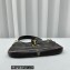 Miu Miu Leather shoulder bag with snap hook 5BC123 Coffee