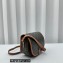 Celine Medium Folco bag in Triomphe Canvas and calfskin Tan