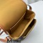 Celine Medium Folco bag in Triomphe Canvas and calfskin Tan