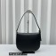 Savette Small Tondo Hobo Bag in Leather 1861 Black