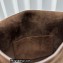 Savette Small Tondo Hobo Bag in Suede 1861 Coffee