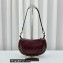 Isabel Marant Oskan Moon Grained Leather Shouder Bag Burgundy