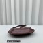 Isabel Marant Oskan Moon Grained Leather Shouder Bag Burgundy