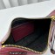 Isabel Marant Oskan Moon Grained Leather Shouder Bag Burgundy
