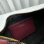 Isabel Marant Oskan Moon Grained Leather Shouder Bag Burgundy