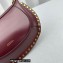 Isabel Marant Oskan Moon Grained Leather Shouder Bag Burgundy