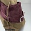 The Row Margaux 17 Inside-Out Bag in Canvas and Suede 1835 Burgundy