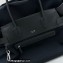 The Row Margaux 17 Inside-Out Bag in Canvas and Leather 1835 Black